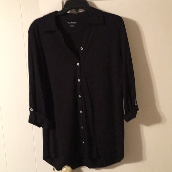 Kim Rogers Tops - 🆕NWOT KIM ROGERS black knit top